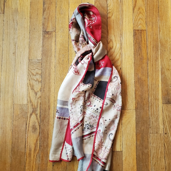 Daks 100% Silk Sequined Scarf - Picture 1 of 11